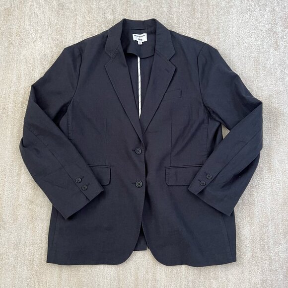 Ines De La Fressange x Uniqlo Linen Cotton Blue Blazer Jacket XXL - Picture 1 of 12